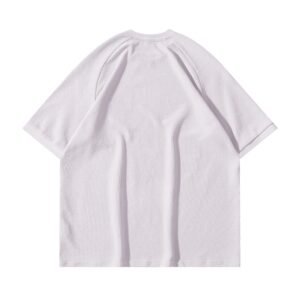 Light purple waffle knit raglan sleeve t-shirt
