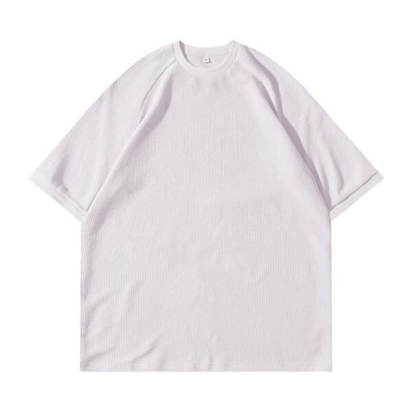 Custom Waffle Raglan Sleeve T-Shirt - VW-54A3CA5A - Style 54A3CA - product detail view 2
