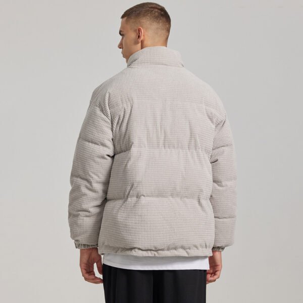 Custom Waffle-Texture Puffer Coat - Style 3D502C - product detail view 3