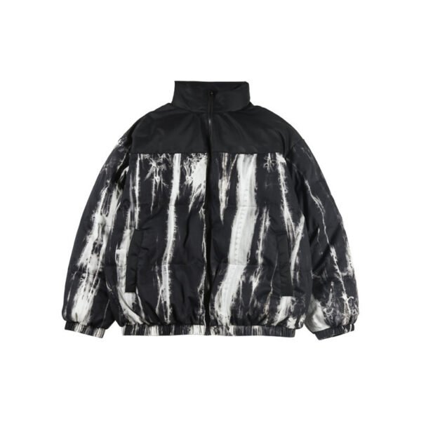 Custom Women's Hooded Wash-Effect Puffer Zip Cardigan - Style 0DFC74 - product detail view 2 Custom Women's Hooded Wash-Effect Puffer Zip Cardigan - Style 0DFC74 - product detail view 2