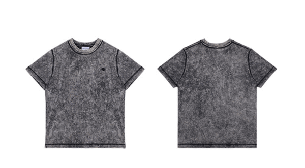 Custom Washed 240 GSM Boxy Crew T-Shirt - Style 0207B8 - product detail view 6 Custom Washed 240 GSM Boxy Crew T-Shirt - Style 0207B8 - product detail view 6