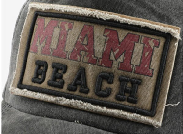 Custom Washed Applique Baseball Cap VC7900 - Style 7900C1 - product detail view 9 Custom Washed Applique Baseball Cap VC7900 - Style 7900C1 - product detail view 9