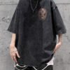 Custom Washed Oversized Applique Graphic T-Shirt - Style A32048 - product detail view 2 Custom Washed Oversized Applique Graphic T-Shirt - Style A32048 - product detail view 2
