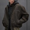 Custom Washed Oversized Bomber Jacket - Style 8C6181 - product detail view 7 Custom Washed Oversized Bomber Jacket - Style 8C6181 - product detail view 7