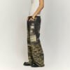 Custom Washed Camo Spliced Distressed Jeans - Style BEA6B3 - product detail view 2 Custom Washed Camo Spliced Distressed Jeans - Style BEA6B3 - product detail view 2