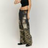 Custom Washed Camo Spliced Distressed Jeans - Style BEA6B3 - product detail view 4 Custom Washed Camo Spliced Distressed Jeans - Style BEA6B3 - product detail view 4