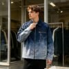 Custom Washed Canvas Zip Jacket - E8C0F2 - Style E8C0F2 - product detail view 4