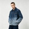 Custom Washed Canvas Zip Jacket - E8C0F2 - Style E8C0F2 - product detail view 8