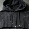 Custom Washed Cape Overlay Flame Hoodie VWH-8634996 - Style B21AB4 - product detail view 4