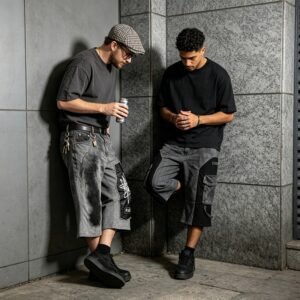 Custom Washed Cargo Capri Pants | VW-DB86BEC1D230FA2D - Style DB86BE