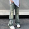 Custom Washed Straight-Leg Cargo Pocket Jeans - Style EC972C - product detail view 3 Custom Washed Straight-Leg Cargo Pocket Jeans - Style EC972C - product detail view 3