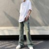 Custom Washed Straight-Leg Cargo Pocket Jeans - Style EC972C - product detail view 5 Custom Washed Straight-Leg Cargo Pocket Jeans - Style EC972C - product detail view 5