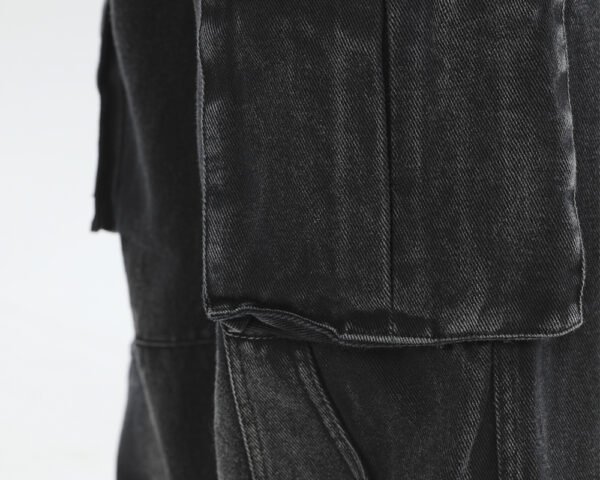 Custom Washed Cargo Workwear Jeans - Style FF66F0 - product detail view 8