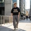 Custom Washed Cropped Graphic T-Shirt - Style 895C25 - product detail view 5