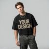 Custom Washed Cropped Graphic T-Shirt - Style 895C25 - product detail view 6