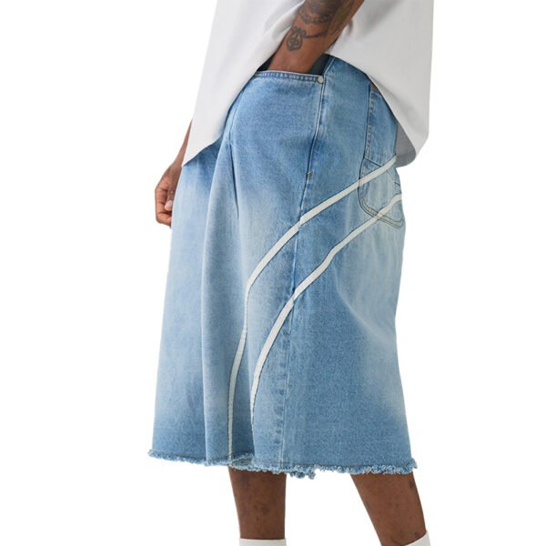 Custom Washed Denim Cargo Shorts | VW-DS-3EF3 - Style 3EF3E0 - product detail view 4 Custom Washed Denim Cargo Shorts | VW-DS-3EF3 - Style 3EF3E0 - product detail view 4
