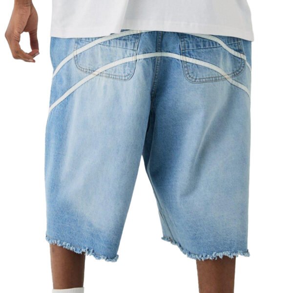 Custom Washed Denim Cargo Shorts | VW-DS-3EF3 - Style 3EF3E0 - product detail view 6 Custom Washed Denim Cargo Shorts | VW-DS-3EF3 - Style 3EF3E0 - product detail view 6