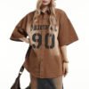 Custom Washed Denim Graphic Overshirt AC2028A9FEF5BD01 - Style AC2028