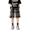 Custom Washed Tie-Dye Denim Mobility Shorts - Style 324125 - product detail view 2