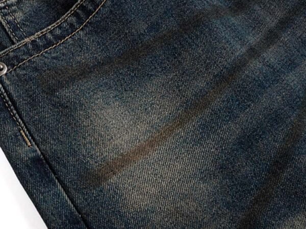 Custom Vintage Washed Relaxed Denim Shorts - Style 097B0D - product detail view 12