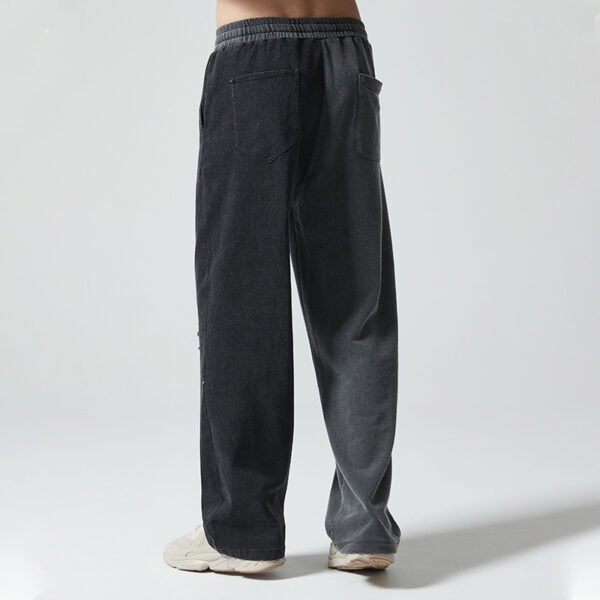 Custom Washed Loose-Fit Denim Sweatpants VW-DJ01 - Style 0A9E5A - product detail view 3 Custom Washed Loose-Fit Denim Sweatpants VW-DJ01 - Style 0A9E5A - product detail view 3