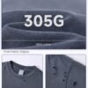 Custom 305 GSM Washed Distressed Boxy T-Shirt - product detail view 7 Custom 305 GSM Washed Distressed Boxy T-Shirt - product detail view 7