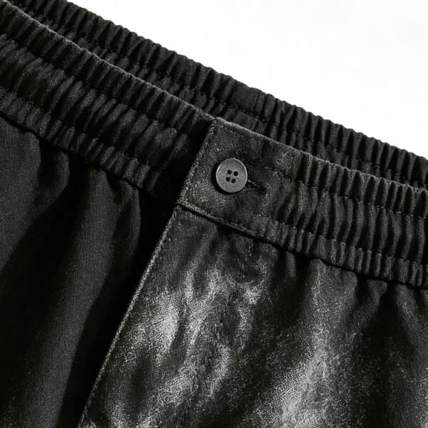 Custom Washed Distressed Graphic Denim Shorts - Style A9DC17 - product detail view 9 Custom Washed Distressed Graphic Denim Shorts - Style A9DC17 - product detail view 9
