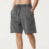 Custom Washed Distressed Knee-Length Shorts - Style B0A50E - product detail view 5