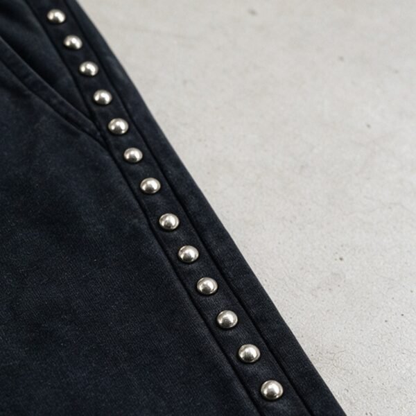Custom Washed Flame-Stud Street Hoodie VW-6A12F - Style 6A12FC - product detail view 9 Custom Washed Flame-Stud Street Hoodie VW-6A12F - Style 6A12FC - product detail view 9