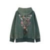 Custom Washed Floral Back Graphic Pullover Hoodie - Style B30A63 - product detail view 2 Custom Washed Floral Back Graphic Pullover Hoodie - Style B30A63 - product detail view 2