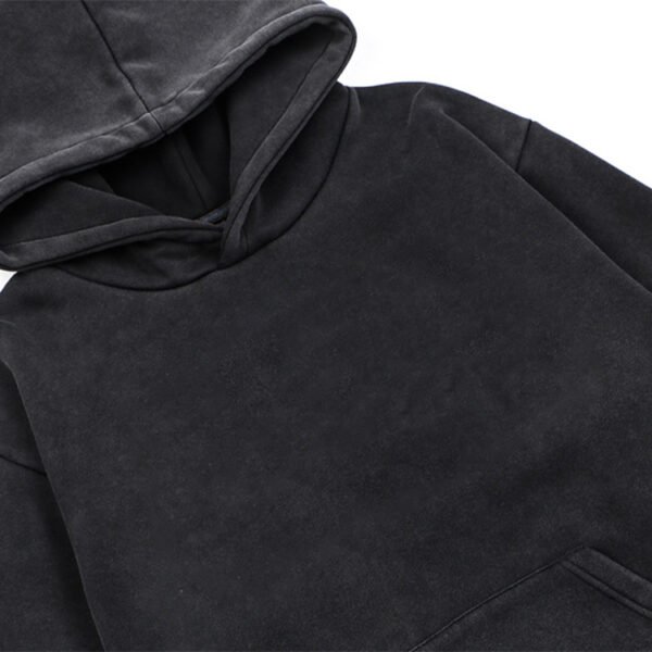 Custom Washed Floral Back Graphic Pullover Hoodie - Style B30A63 - product detail view 3 Custom Washed Floral Back Graphic Pullover Hoodie - Style B30A63 - product detail view 3