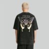 Custom Washed Foil Graphic Streetwear T-Shirt | - Style 2898AB - product detail view 4 Custom Washed Foil Graphic Streetwear T-Shirt | - Style 2898AB - product detail view 4