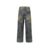 Custom Washed Gradient Straight-Leg Cargo Pants | VW-A057 - Style A057EA Washed gradient straight-leg cargo pants with distressed detailing