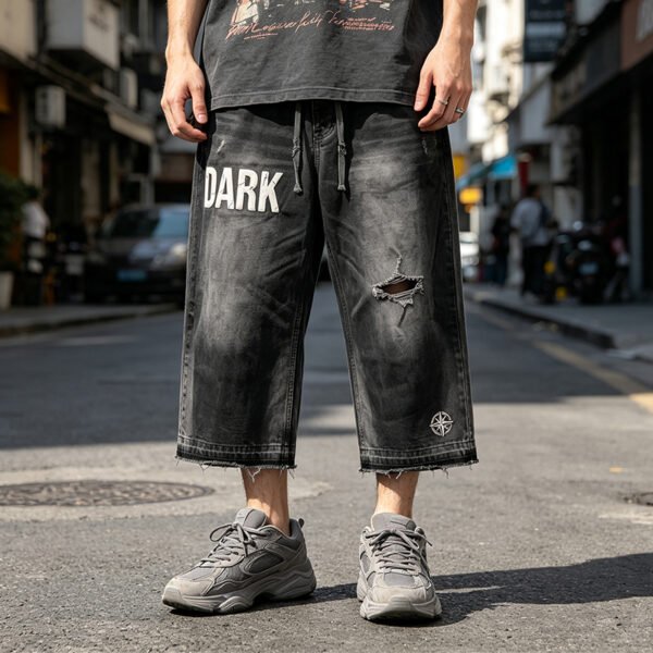 Custom Washed Wide-Leg Graphic Cargo Pants 714-12 - Style 307827 Custom Washed Wide-Leg Graphic Cargo Pants 714-12 - Style 307827
