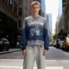 Custom Washed Graphic Crewneck Sweatshirt | VW-FBF381D3 - Style FBF381 - product detail view 4 Custom Washed Graphic Crewneck Sweatshirt | VW-FBF381D3 - Style FBF381 - product detail view 4