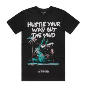 Custom Washed Graphic Flight T-Shirt - Style 3D432A