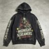 Custom Washed Distressed Horror Graphic Pullover Hoodie - Style 93E03B - product detail view 5 Custom Washed Distressed Horror Graphic Pullover Hoodie - Style 93E03B - product detail view 5