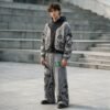 Custom Washed Graphic Hoodie and Sweatpant Set 71A525 - Style 71A525 - product detail view 3
