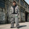 Custom Washed Graphic Hoodie and Sweatpant Set 71A525 - Style 71A525 - product detail view 4