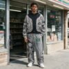 Custom Washed Graphic Hoodie and Sweatpant Set 71A525 - Style 71A525 - product detail view 5