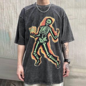 Custom Washed Graphic Loose T-Shirt 7912752 - Style 0F7FA5