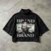 Custom Washed Graphic Mock Neck Tee - Style 619CED Custom Washed Graphic Mock Neck Tee - Style 619CED