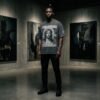 Custom Washed Graphic Mock Neck Tee - Style 619CED - product detail view 4 Custom Washed Graphic Mock Neck Tee - Style 619CED - product detail view 4