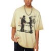 Custom Washed Flame Graphic Oversized T-Shirt | VW-CB84 - Style CB84F9 - product detail view 2 Custom Washed Flame Graphic Oversized T-Shirt | VW-CB84 - Style CB84F9 - product detail view 2