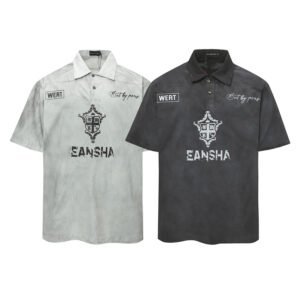 Custom Washed Graphic Polo Shirt VW-47FE - Style 47FE2C