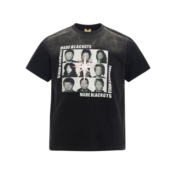 Custom Washed Graphic Relaxed Fit T-Shirt - Style CEFE47 - product detail view 2