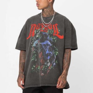 Custom Washed Graphic Streetwear T-Shirt 8075098 - Style 691F81