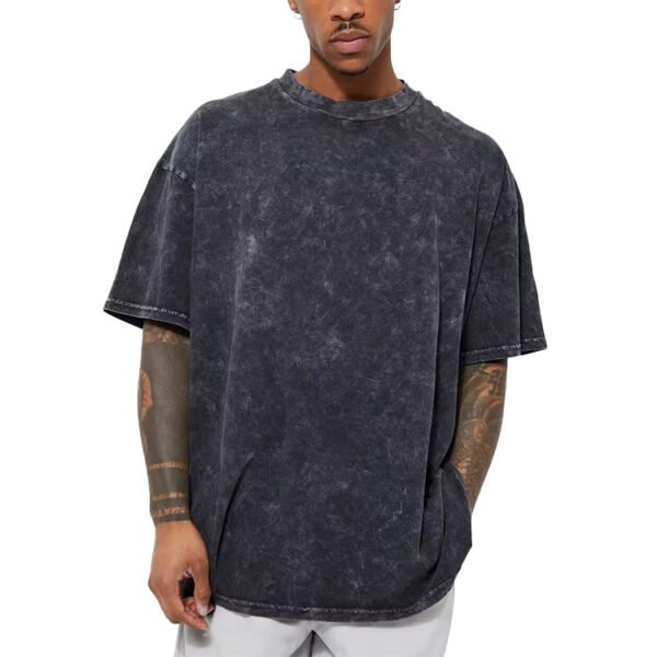 Custom Washed Oversized Floral Letter Graphic T-Shirt - Style 72423E - product detail view 2 Custom Washed Oversized Floral Letter Graphic T-Shirt - Style 72423E - product detail view 2