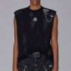 Custom Washed Graphic Shoulder-Pad Tank Top - Style 94EE91 Custom Washed Graphic Shoulder-Pad Tank Top - Style 94EE91