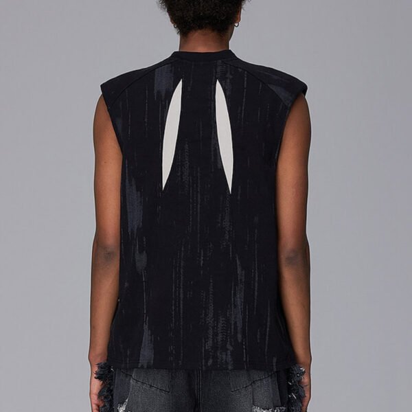 Custom Washed Graphic Shoulder-Pad Tank Top - Style 94EE91 - product detail view 3 Custom Washed Graphic Shoulder-Pad Tank Top - Style 94EE91 - product detail view 3